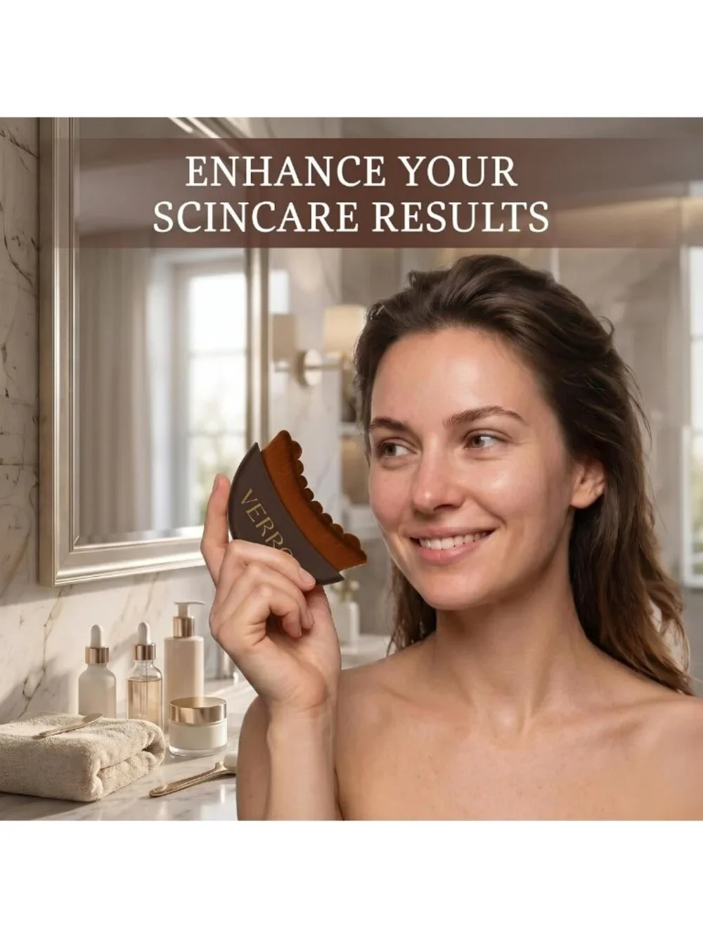 Lymphatic Face Brush Set - 2 Pack for Sculpting, Drainage & Puffiness Relief